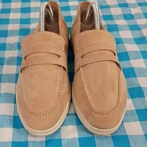 AND Tan Loafers Slip-On Casual Shoes